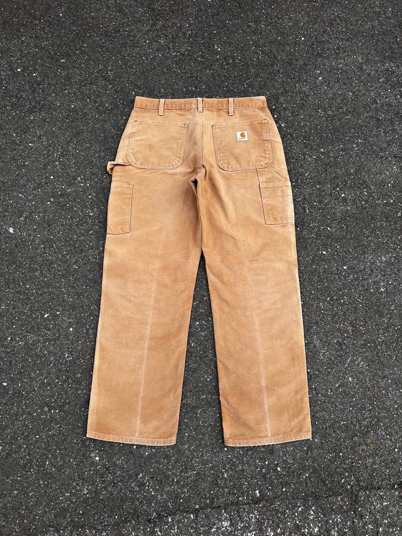 USA製 カーハートダブルニーペインターパンツ　ブラウン