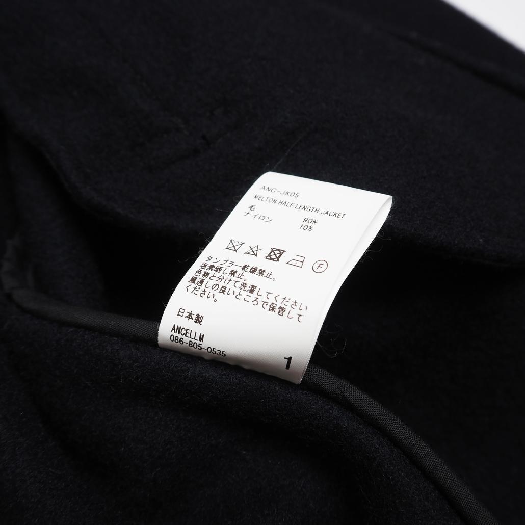 ジャケット・アウター ANCELLM MELTON HALF LENGTH JACKET/NAVY 1