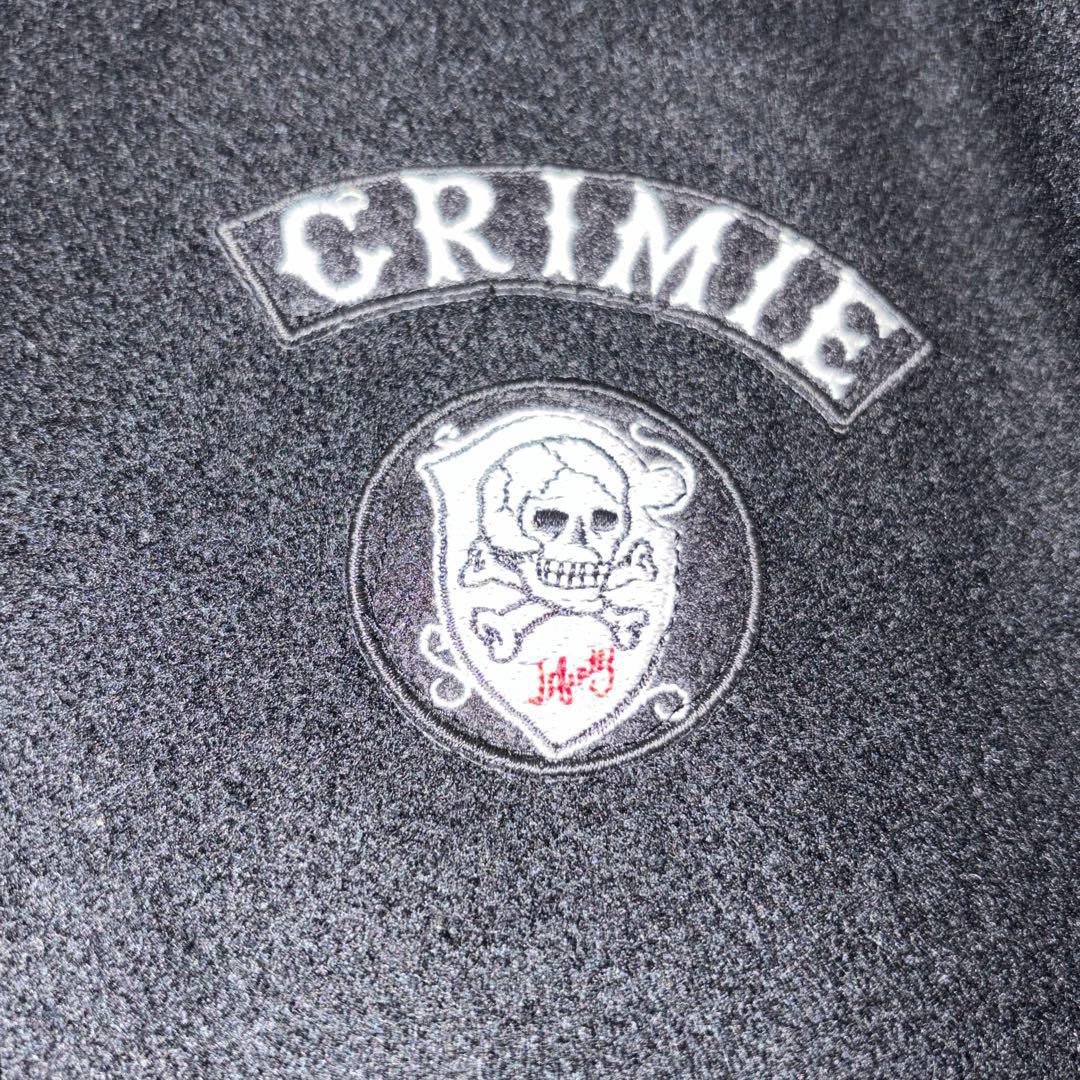 クライミー　メルトンピーコート　ロゴワッペン　レザー切替　スカル　牛革　ファラオ