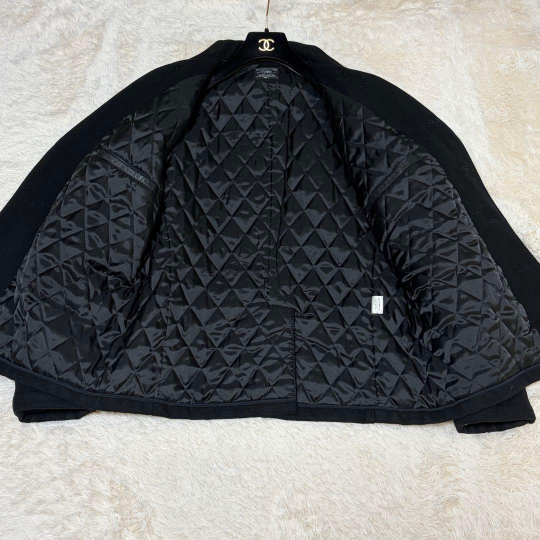 クライミー　メルトンピーコート　ロゴワッペン　レザー切替　スカル　牛革　ファラオ