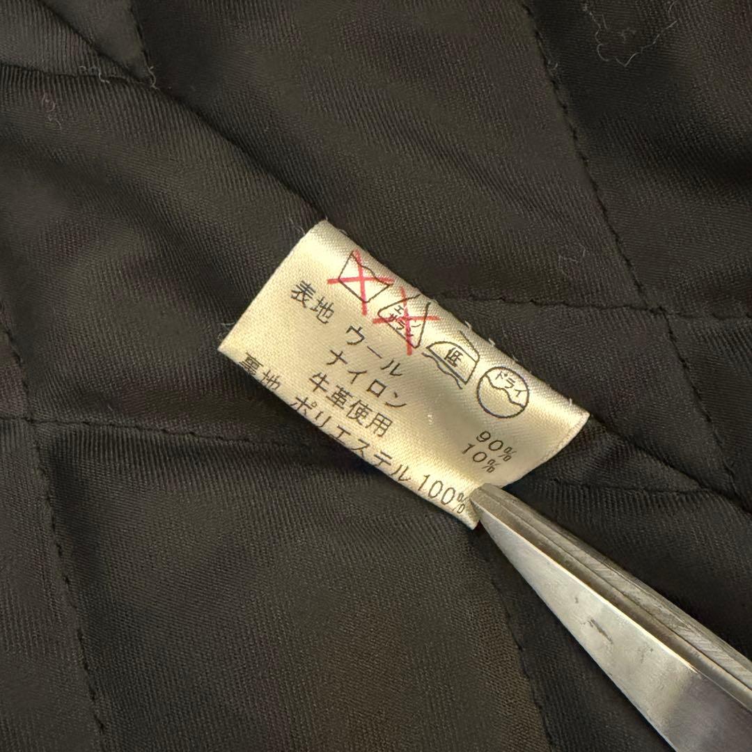 クライミー　メルトンピーコート　ロゴワッペン　レザー切替　スカル　牛革　ファラオ