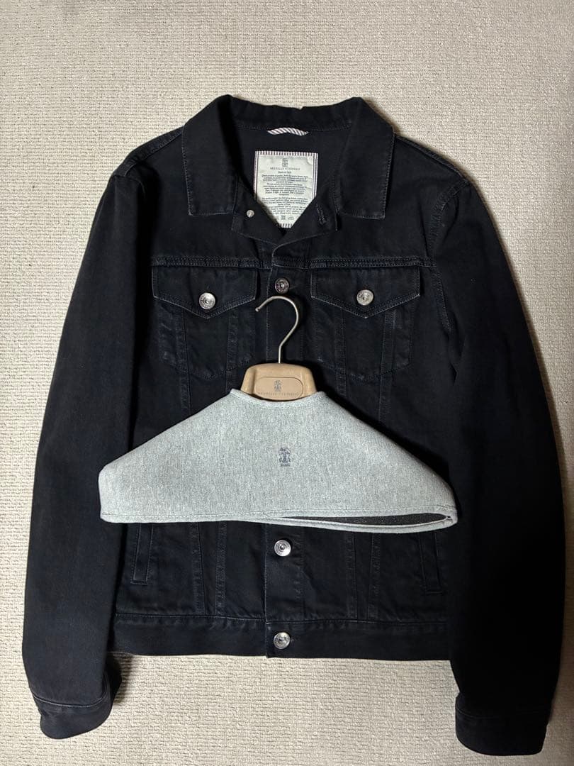 BRUNELLO CUCINELLI デニムジャケットブラック　【サイズ】46