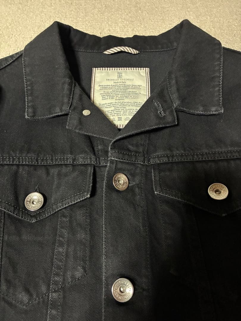 BRUNELLO CUCINELLI デニムジャケットブラック　【サイズ】46