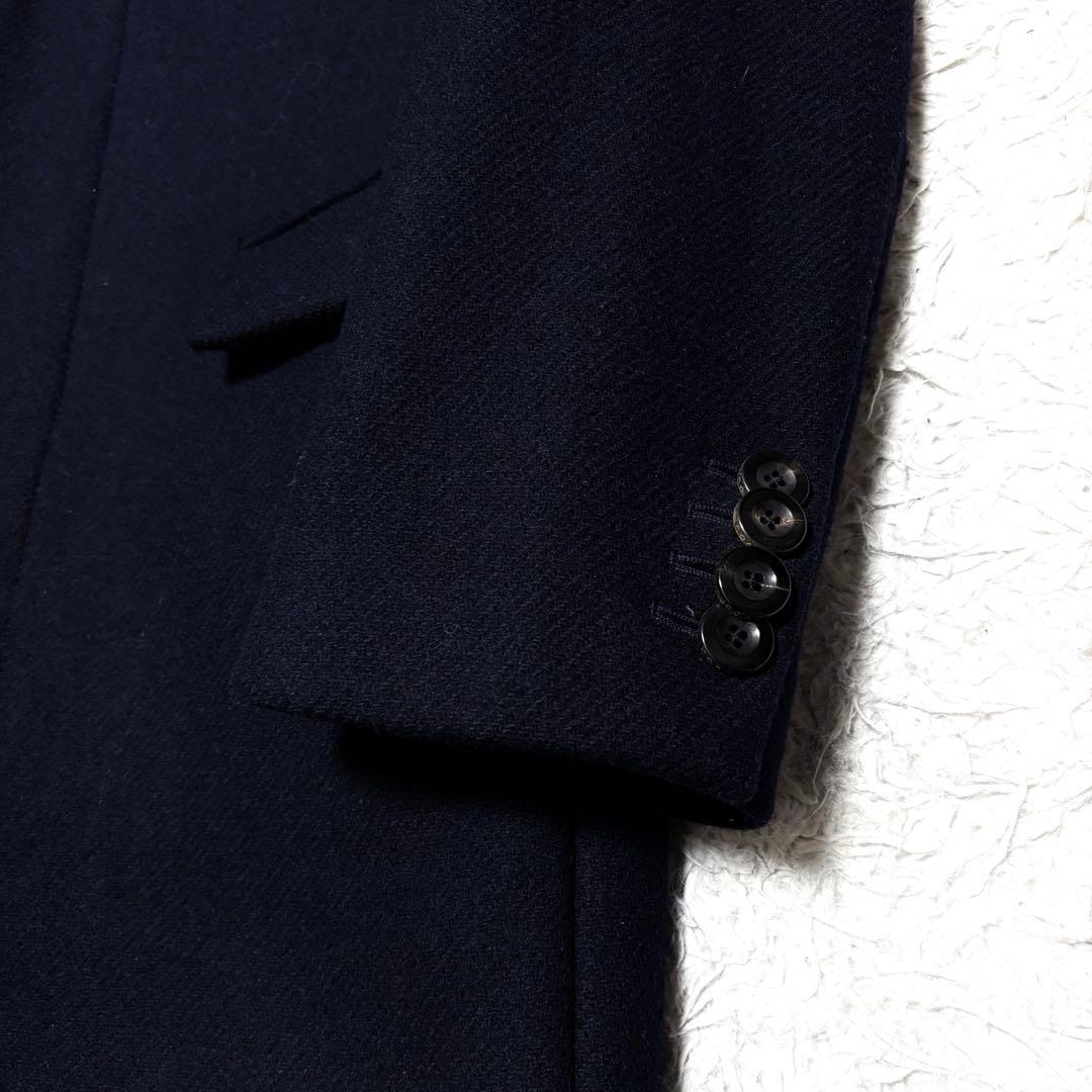 【極美品】COACH チェスターコート アンゴラ混 刺繍 革パッチ L〜XL