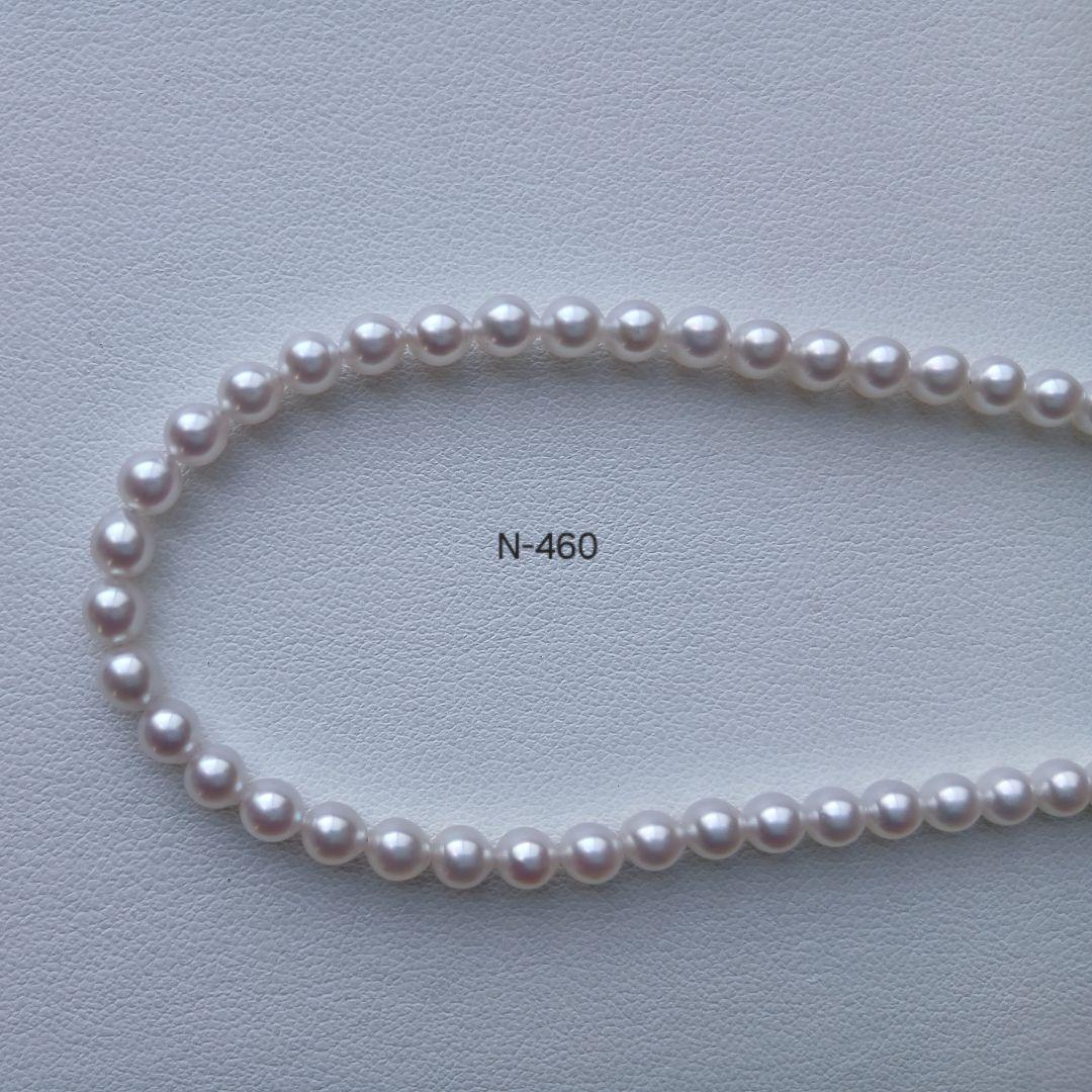 N460準花珠アコヤ真珠ベビーパールネックレス4.0～4.5㎜ 三重ブランド