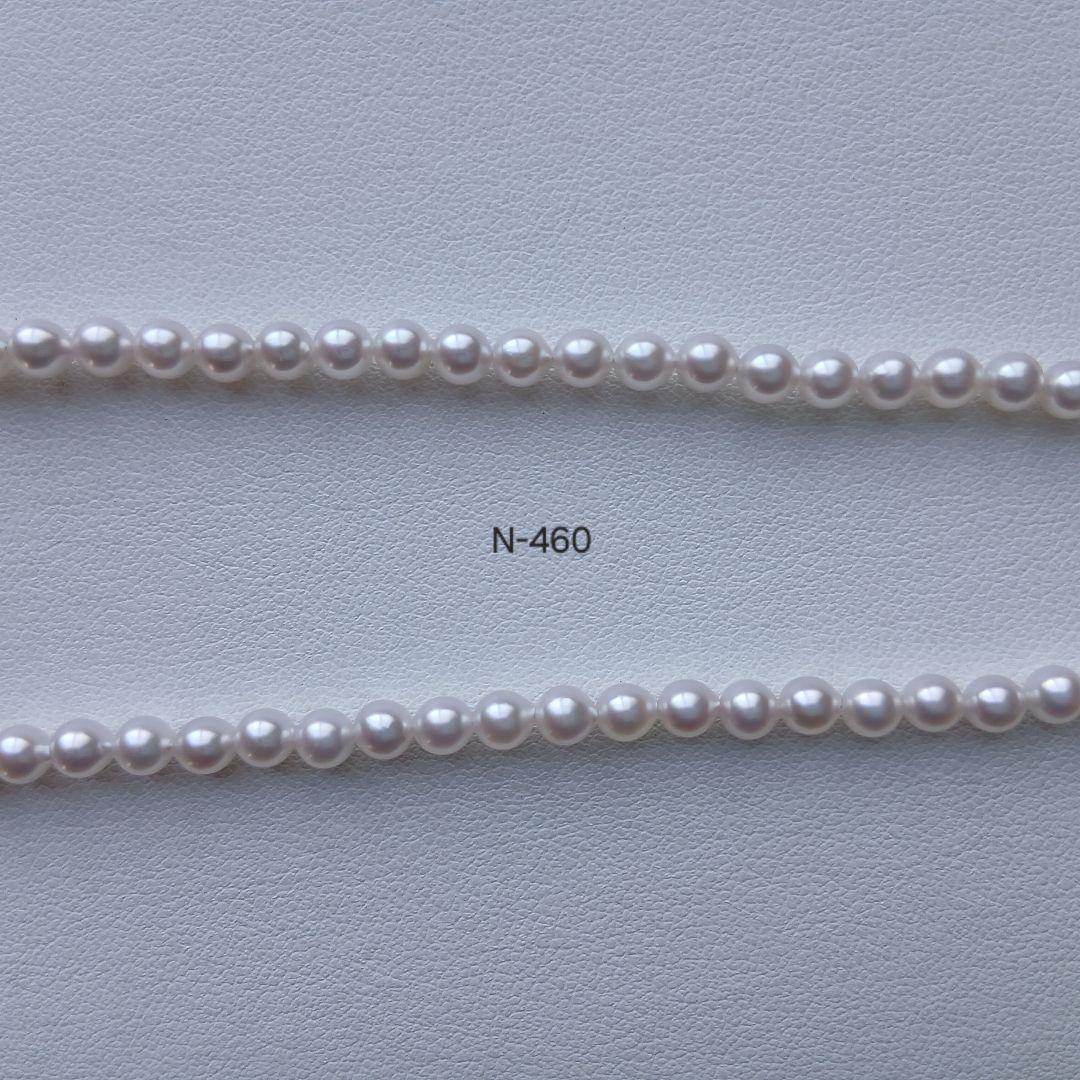 N460準花珠アコヤ真珠ベビーパールネックレス4.0～4.5㎜ 三重ブランド