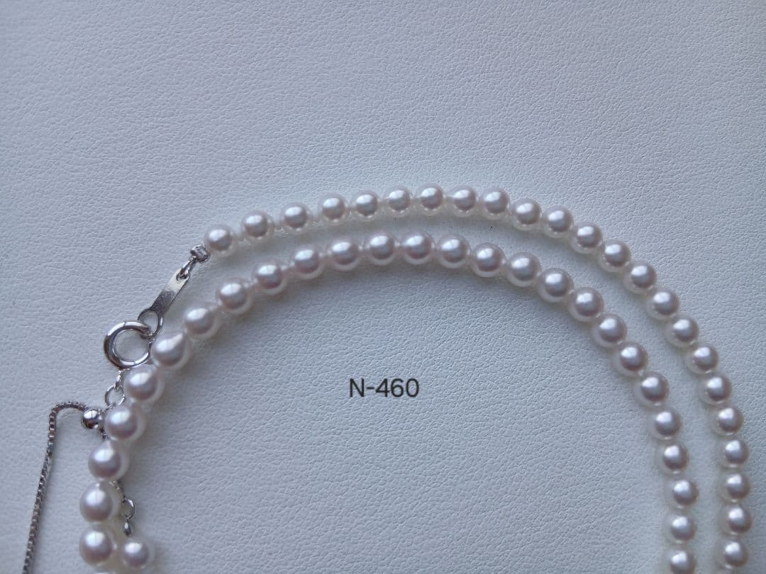 N460準花珠アコヤ真珠ベビーパールネックレス4.0～4.5㎜ 三重ブランド