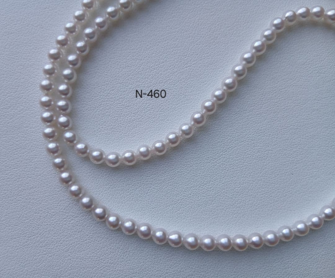 N460準花珠アコヤ真珠ベビーパールネックレス4.0～4.5㎜ 三重ブランド