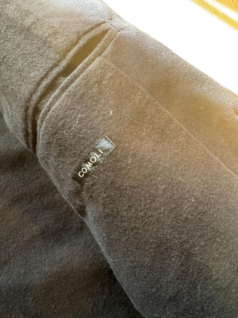 COMOLI ブラック カバーオール