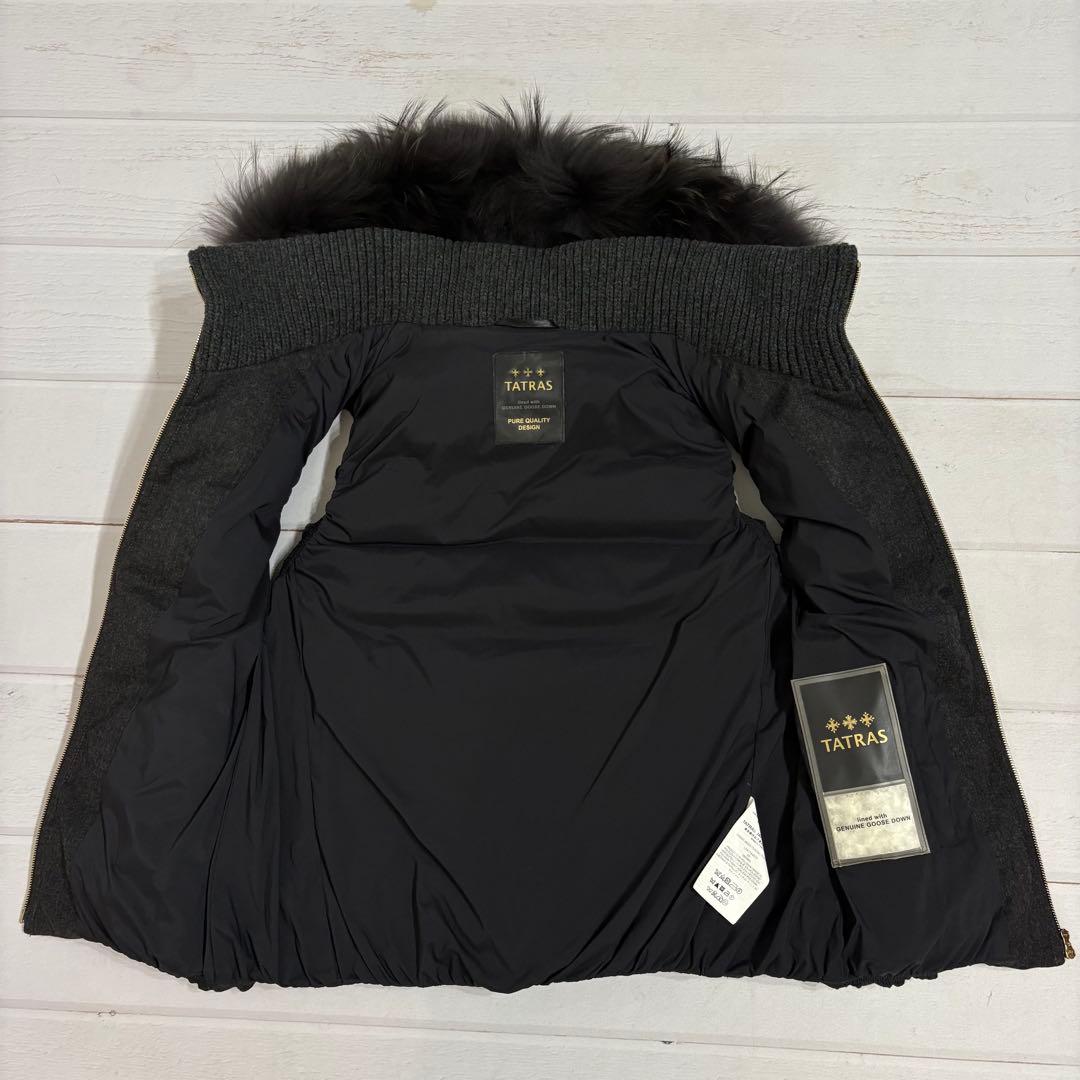 定番✨TATRAS ダウンベスト LUSERA フード ファー 03 グレー