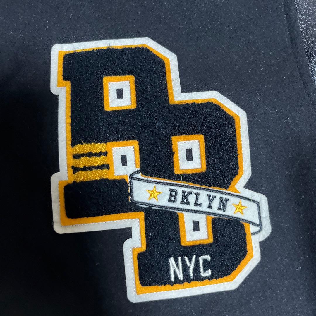 希少品　DEAR LAUREL スタジャン L ブラック/ゴールド