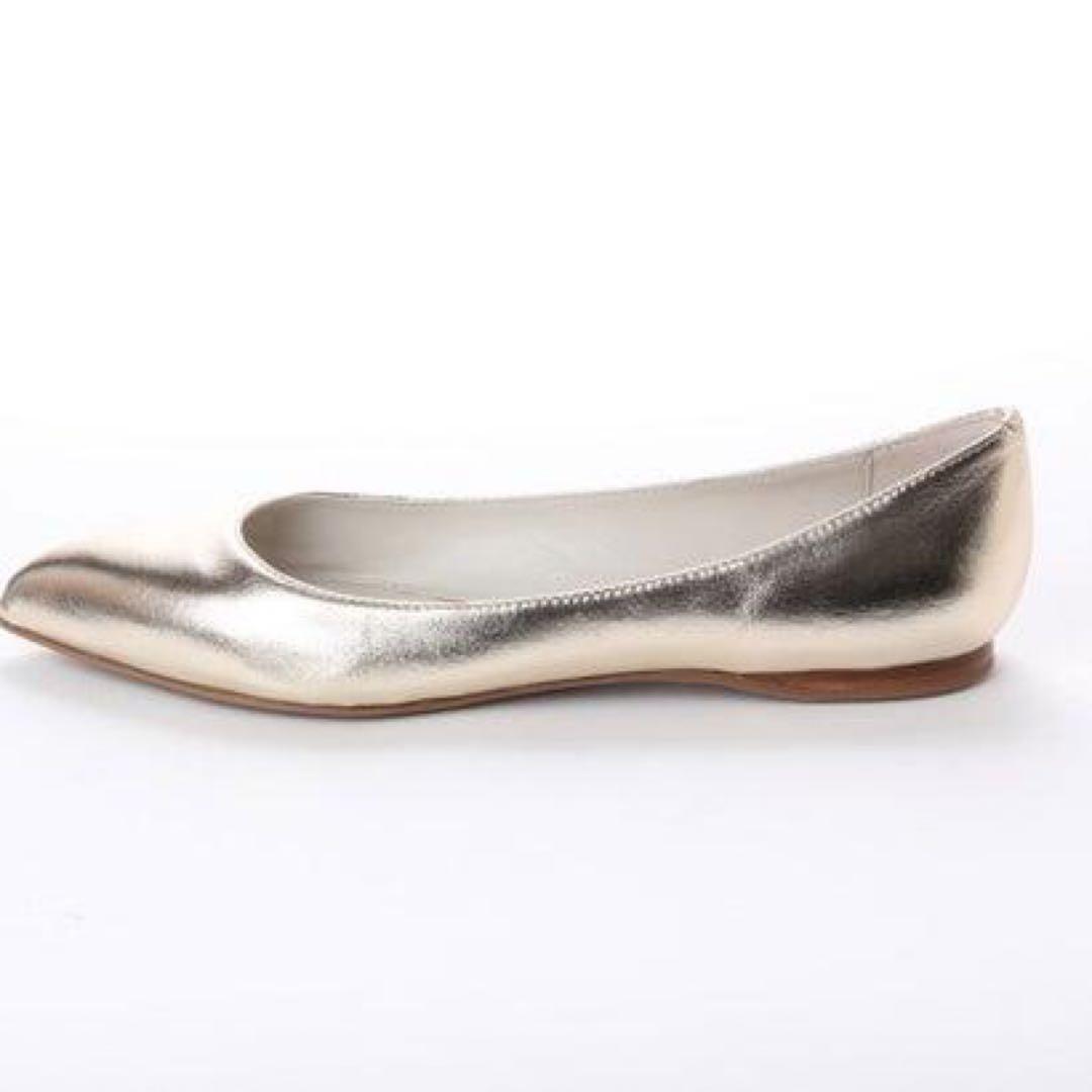 ファビオルスコーニFABIO RUSCONIパンプス ゴールド滑り止め加工済