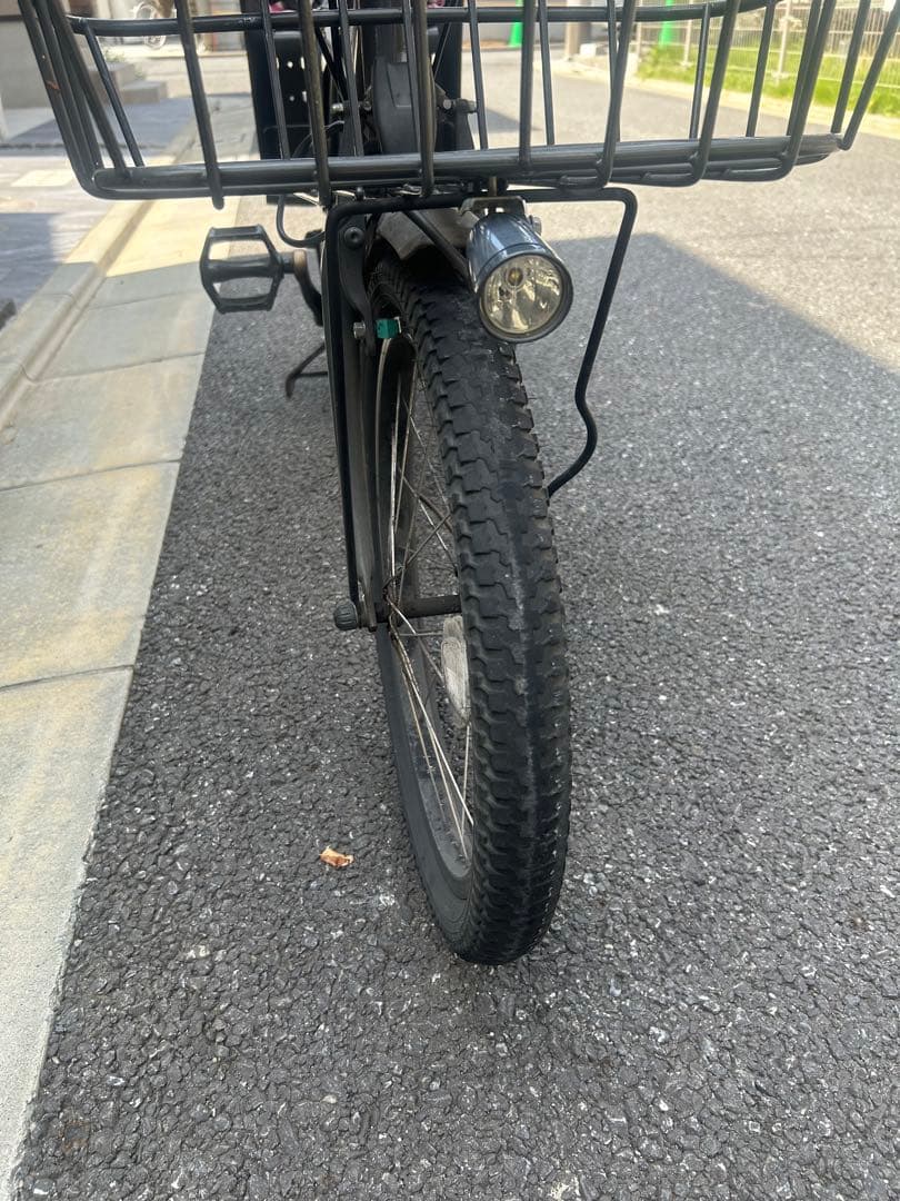 電動自転車 bikke2 ダークグレー 3人乗り対応