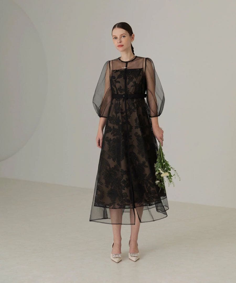 新品未使用 タグ付き LEJA Aラインワンピースドレス