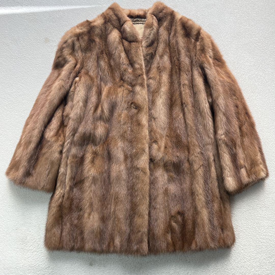 毛皮 リアルファー MINK ミンク パステルミンク コート 11号