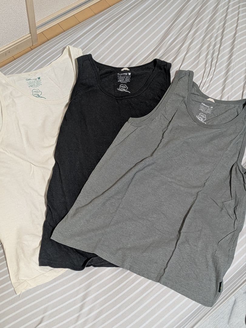 ゴーヘンプ　タンクトップ3枚セット