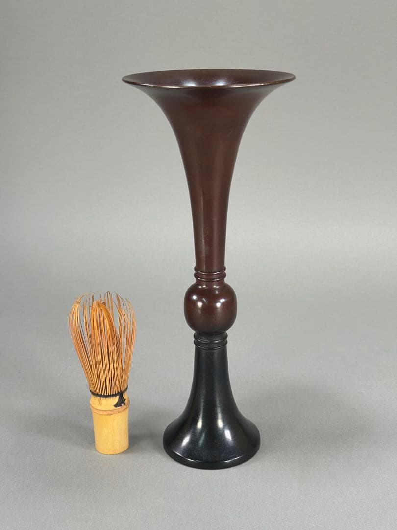 いけばな　池坊 古流　小原流　唐銅花瓶　高さ25cm 銅花器　花瓶　華道具