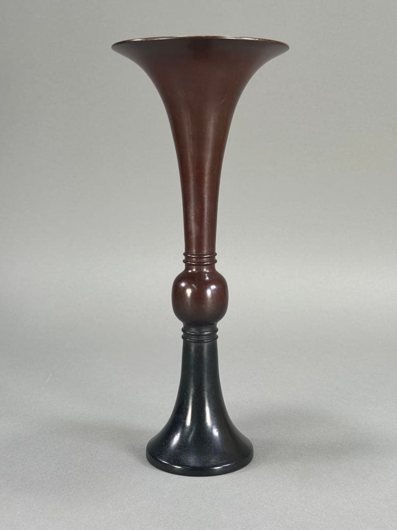 いけばな　池坊 古流　小原流　唐銅花瓶　高さ25cm 銅花器　花瓶　華道具