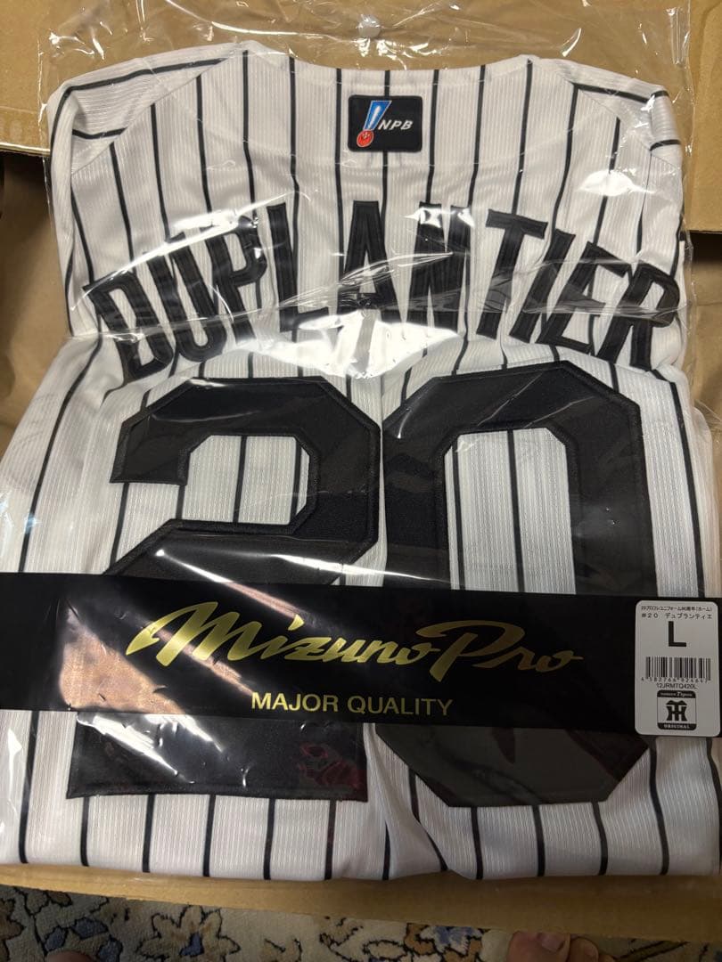 阪神タイガース　デュプランティエ　プロコレ　ホームユニフォーム　Lサイズ