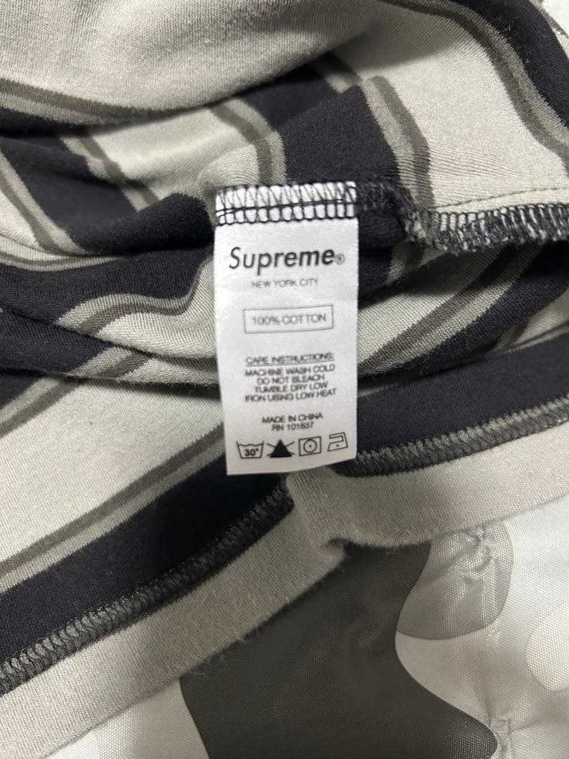 Supreme / striped L/S polo ポロシャツ
