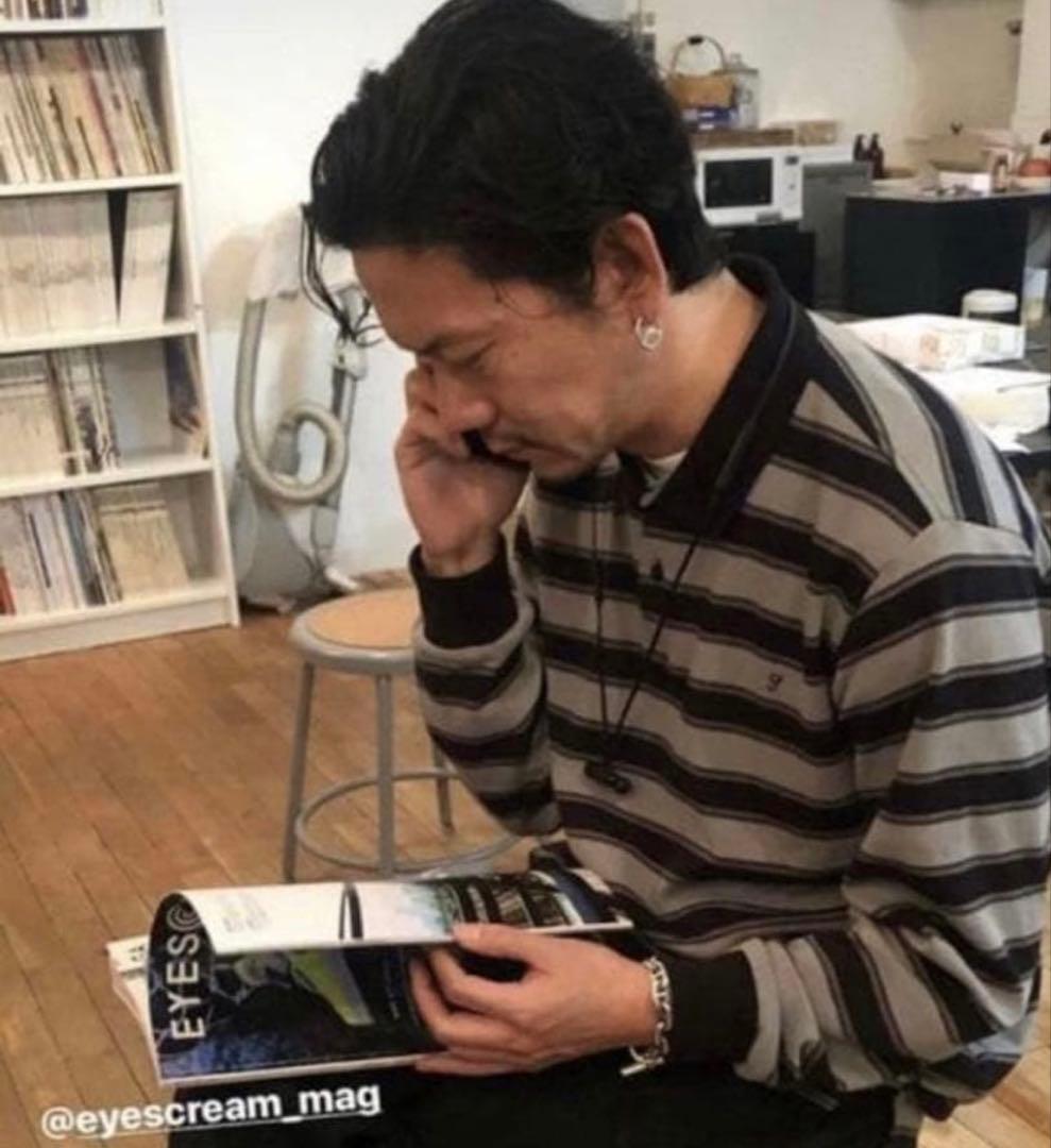 Supreme / striped L/S polo ポロシャツ