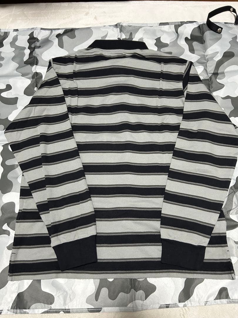 Supreme / striped L/S polo ポロシャツ