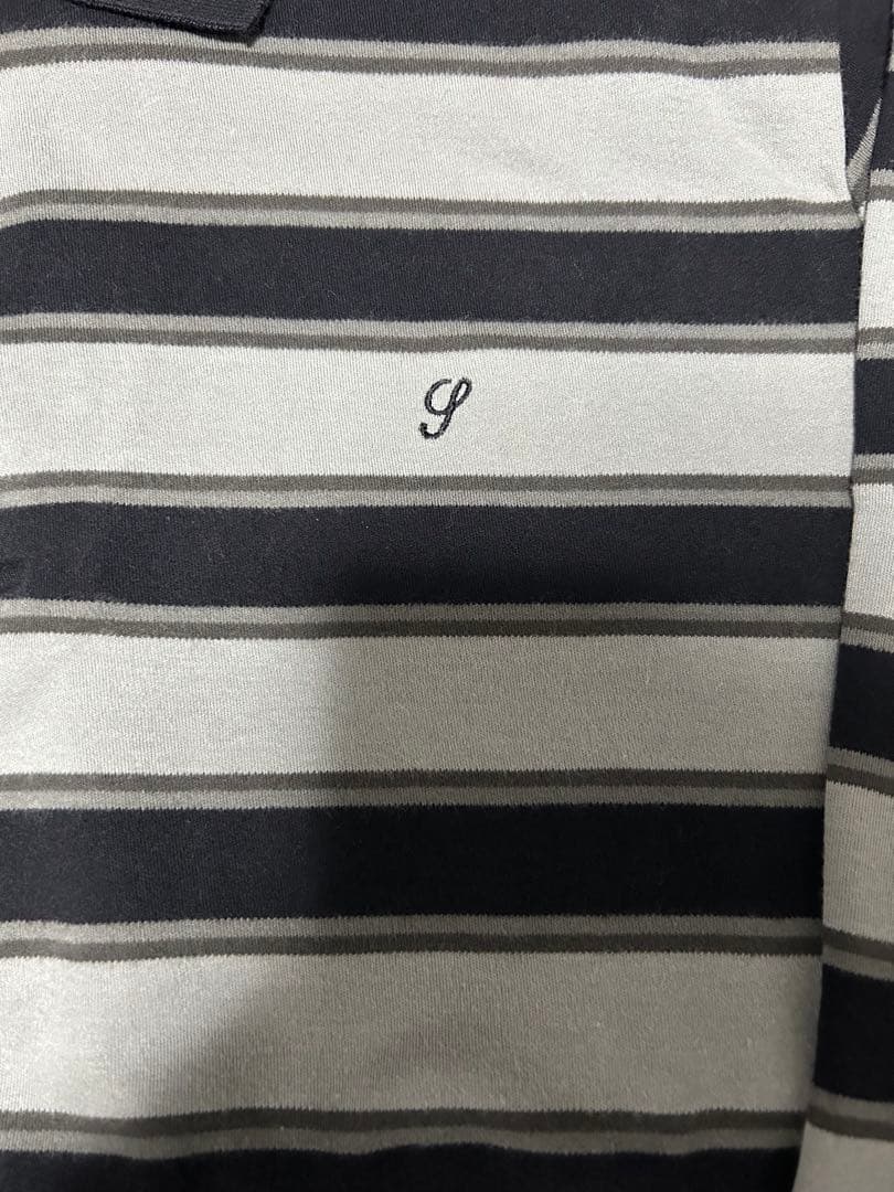 Supreme / striped L/S polo ポロシャツ