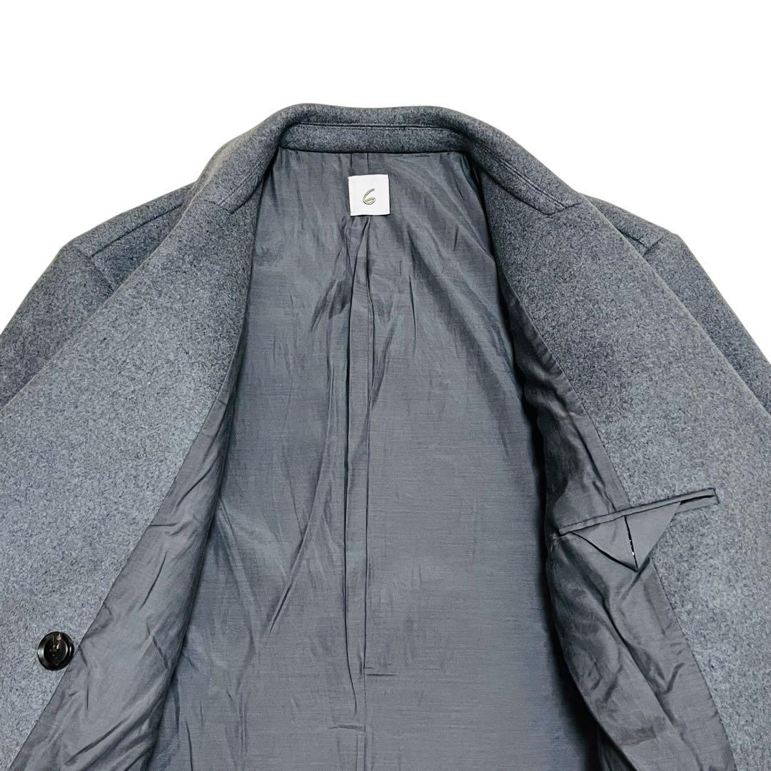 美品✨　6 ROKU ロク　メルトン ジャケット コート グレー