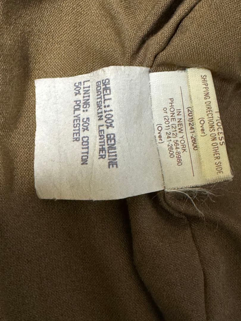 80s COOPER クーパー SADDLERY USA製 A-2 サイズ42L