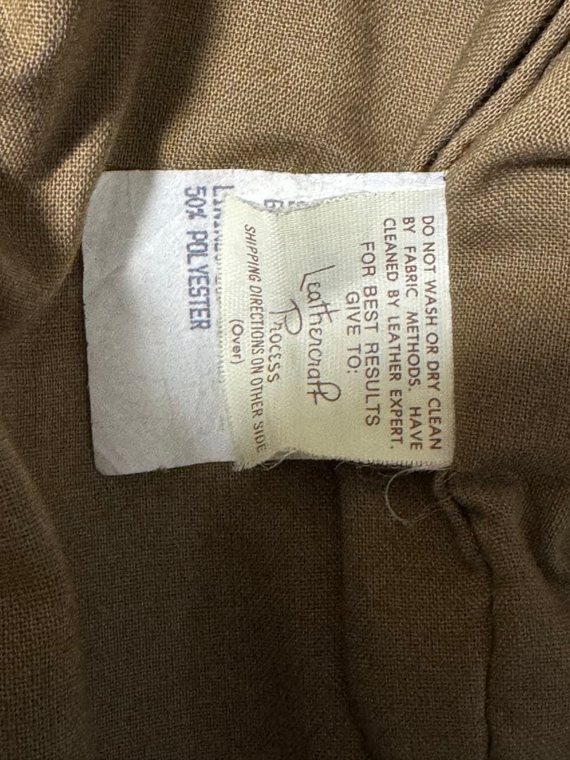 80s COOPER クーパー SADDLERY USA製 A-2 サイズ42L