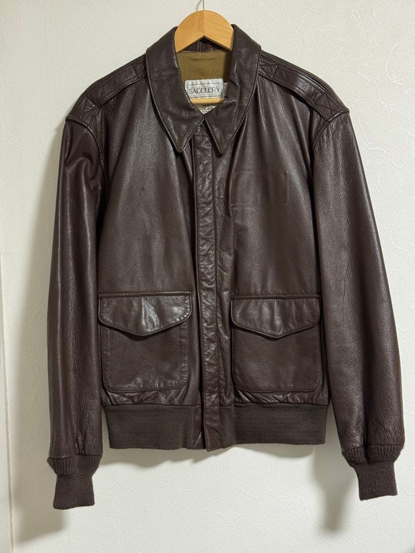 80s COOPER クーパー SADDLERY USA製 A-2 サイズ42L