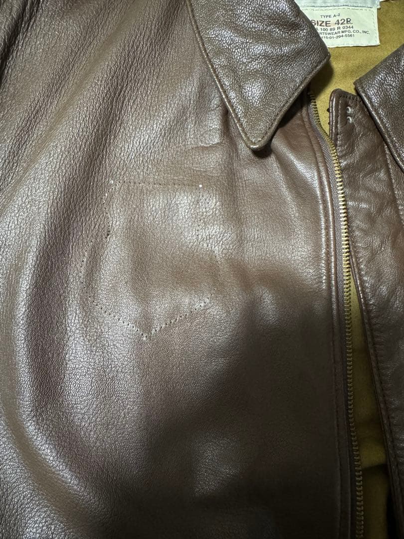 80s COOPER クーパー SADDLERY USA製 A-2 サイズ42L