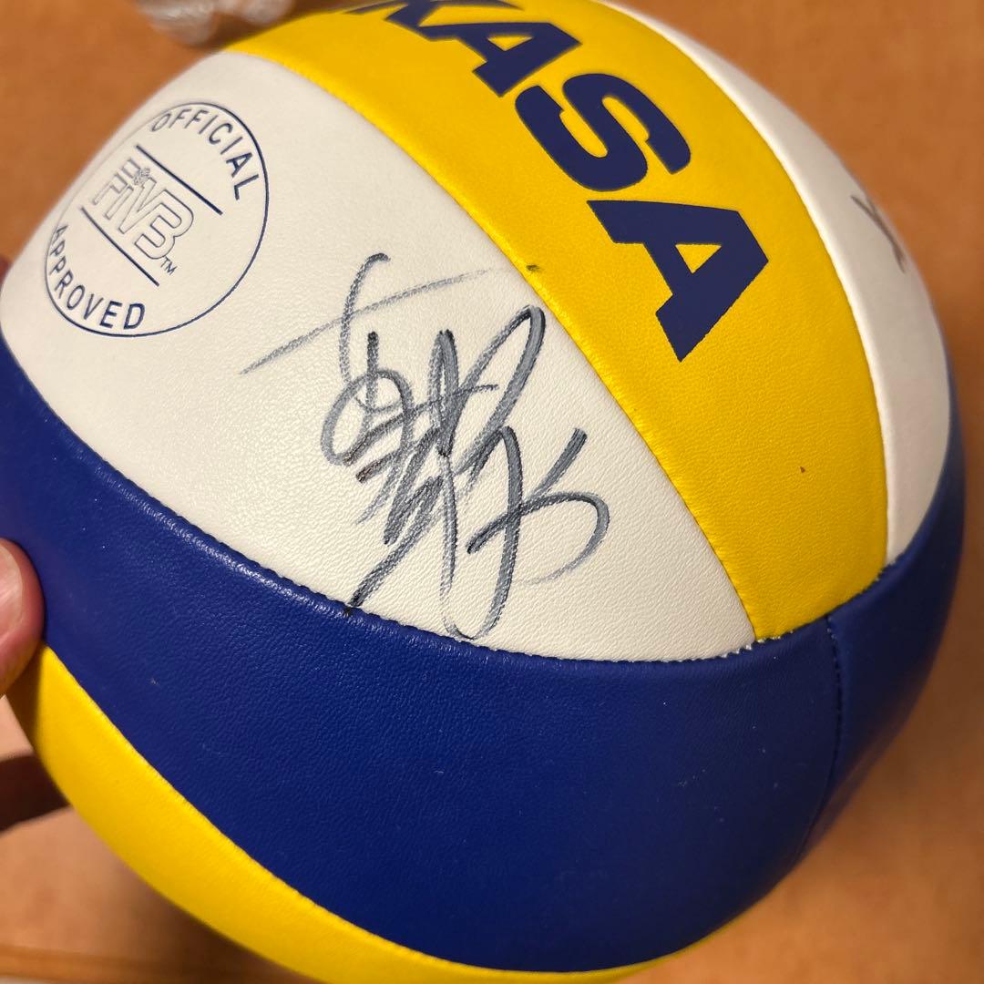 浅尾美和 他2名選手 直筆サイン入り ビーチバレーボール