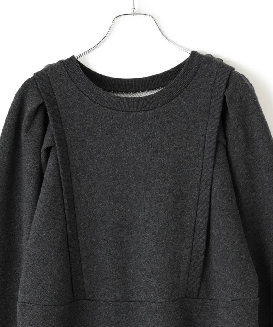 WEB完売商品！バルーンスリーブスウェットワンピース