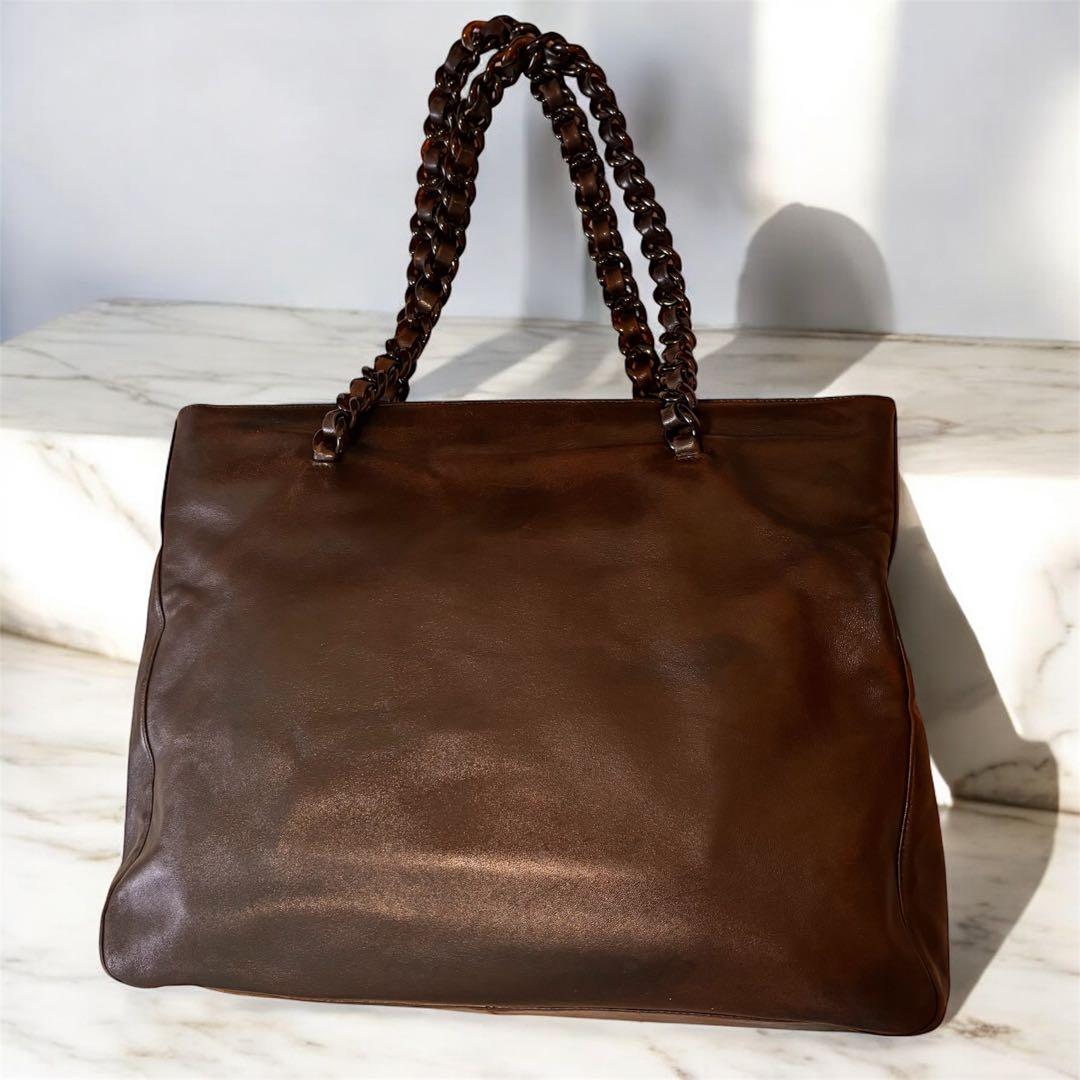 美品　PRADA ショルダーバッグ トートバッグ　レザー シリアル113