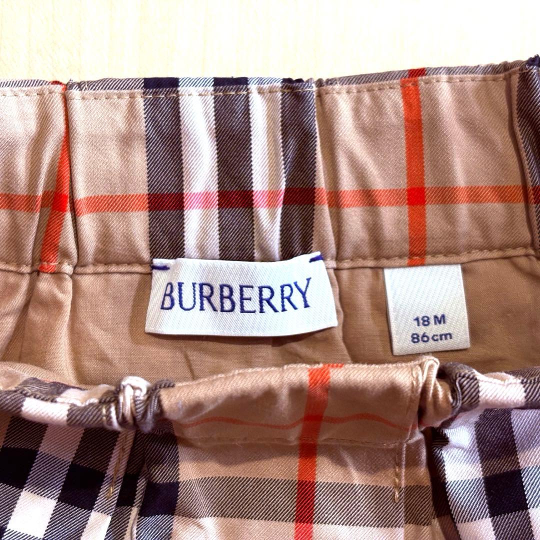 BURBERRY ベビー チェックコットンスカート 18M 86cm