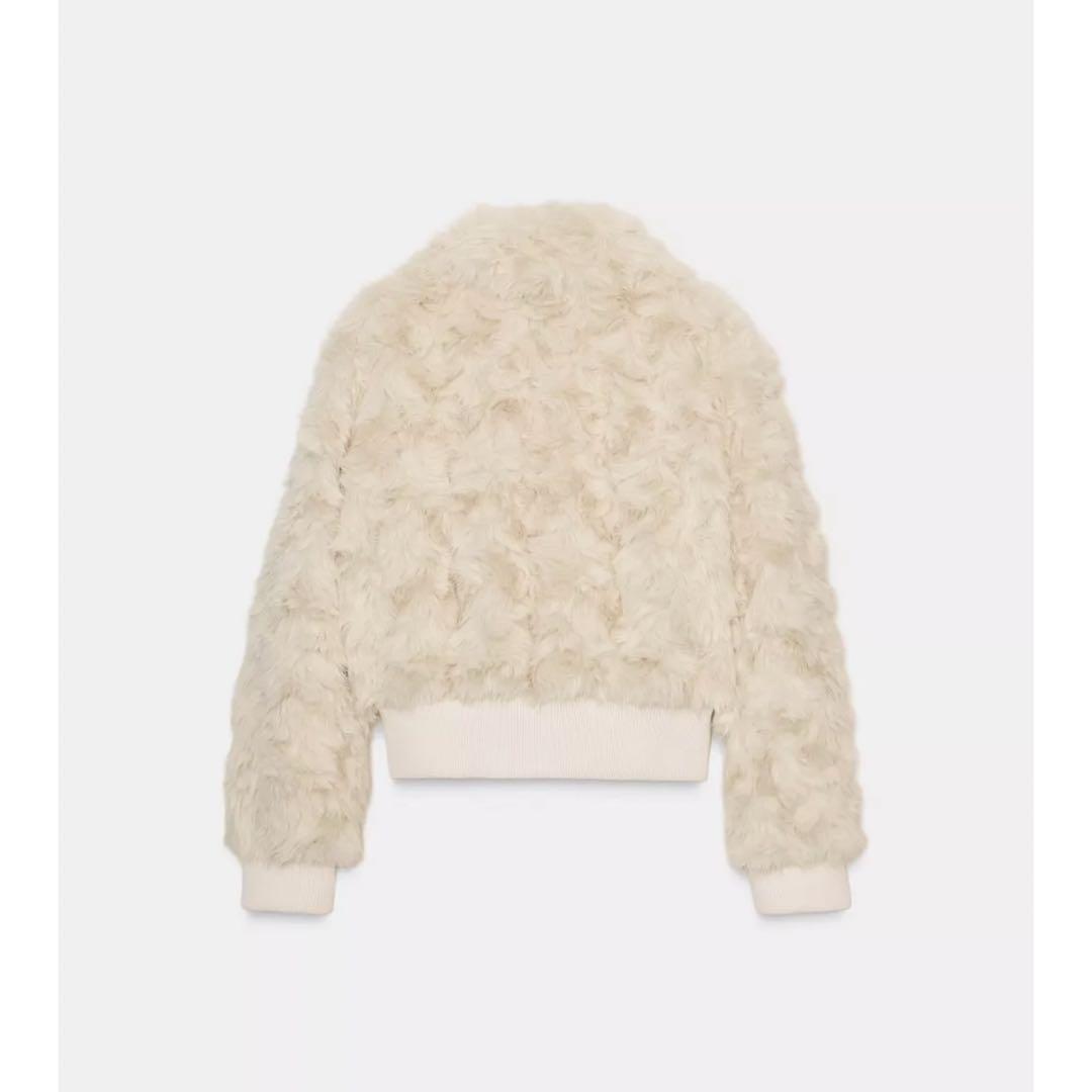 最終お値下げ‼️【ZARA】フェイクファーボンバージャケット XS