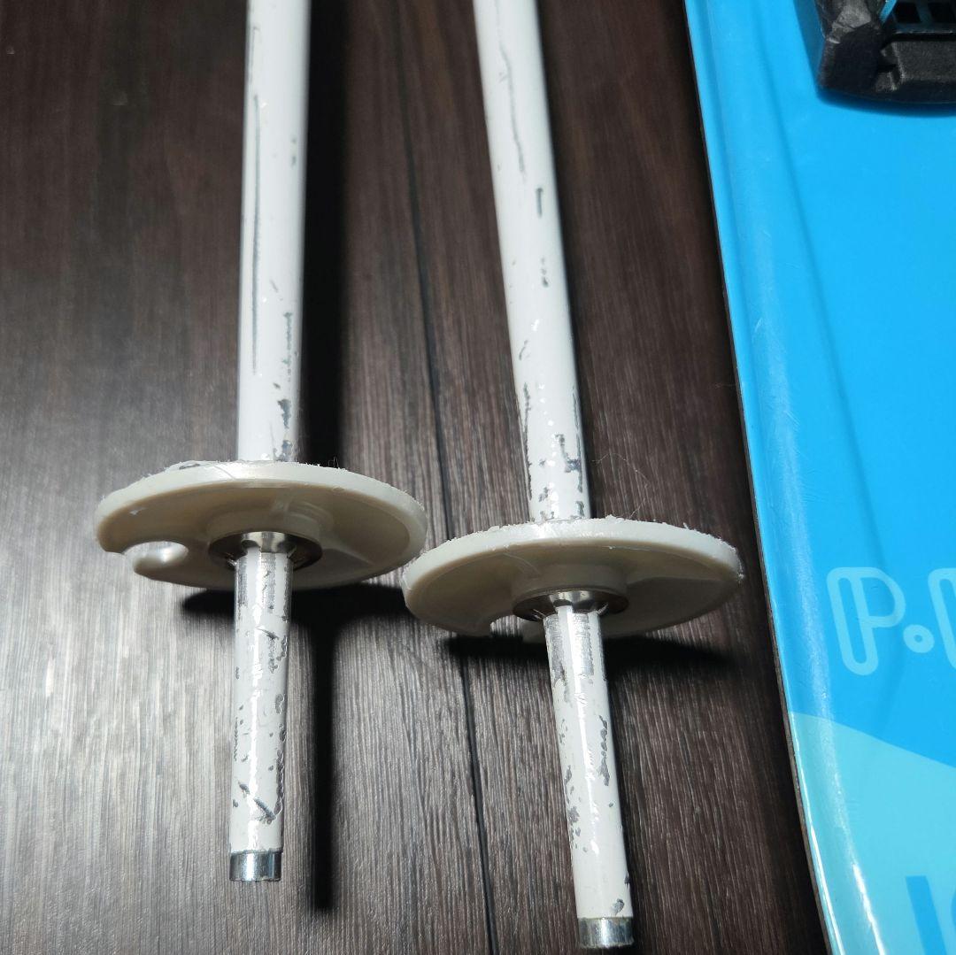 子供用カービングスキーセット板100cm　ストックHEAD 靴20cm