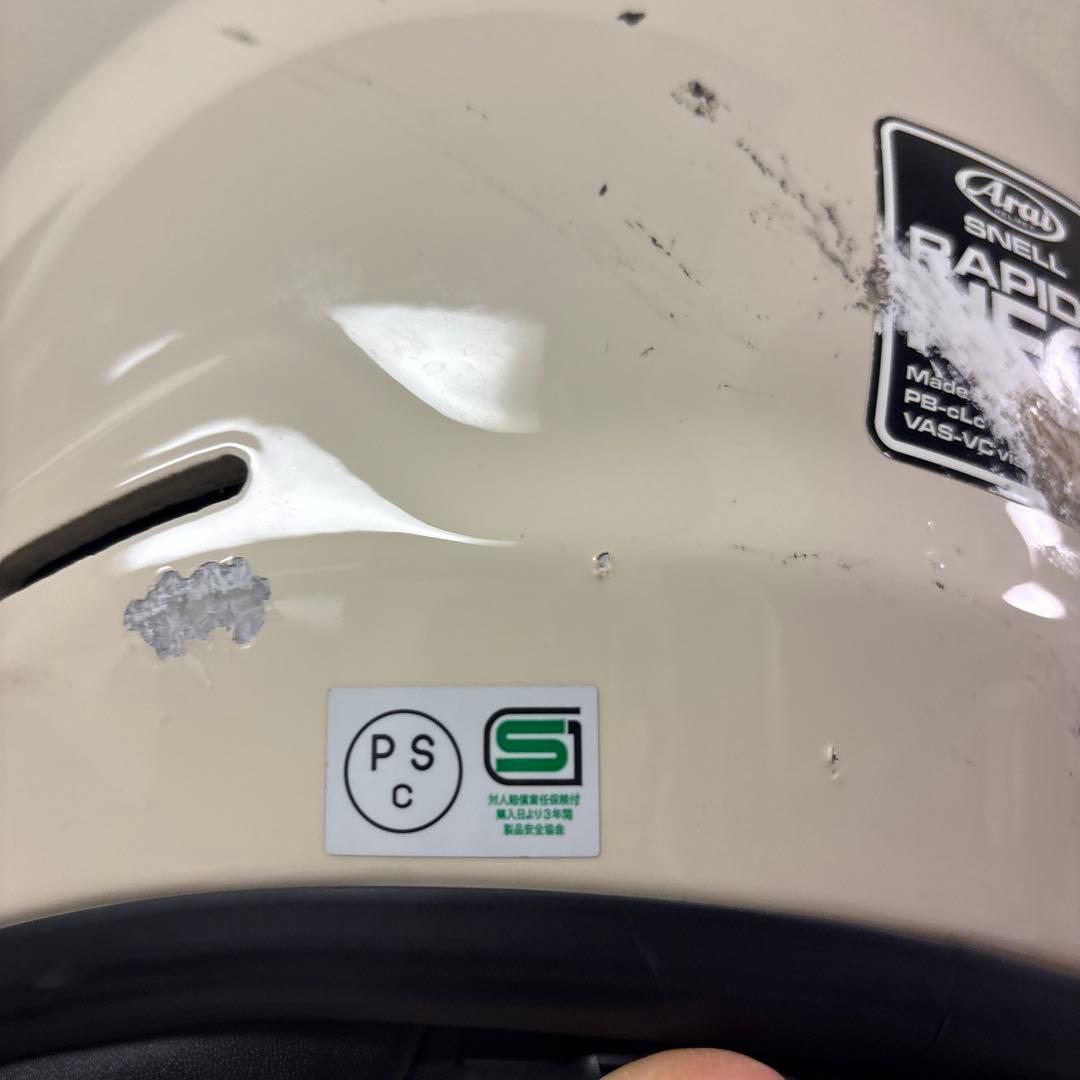 Arai フルフェイスヘルメット ラパイドネオ　アイボリー