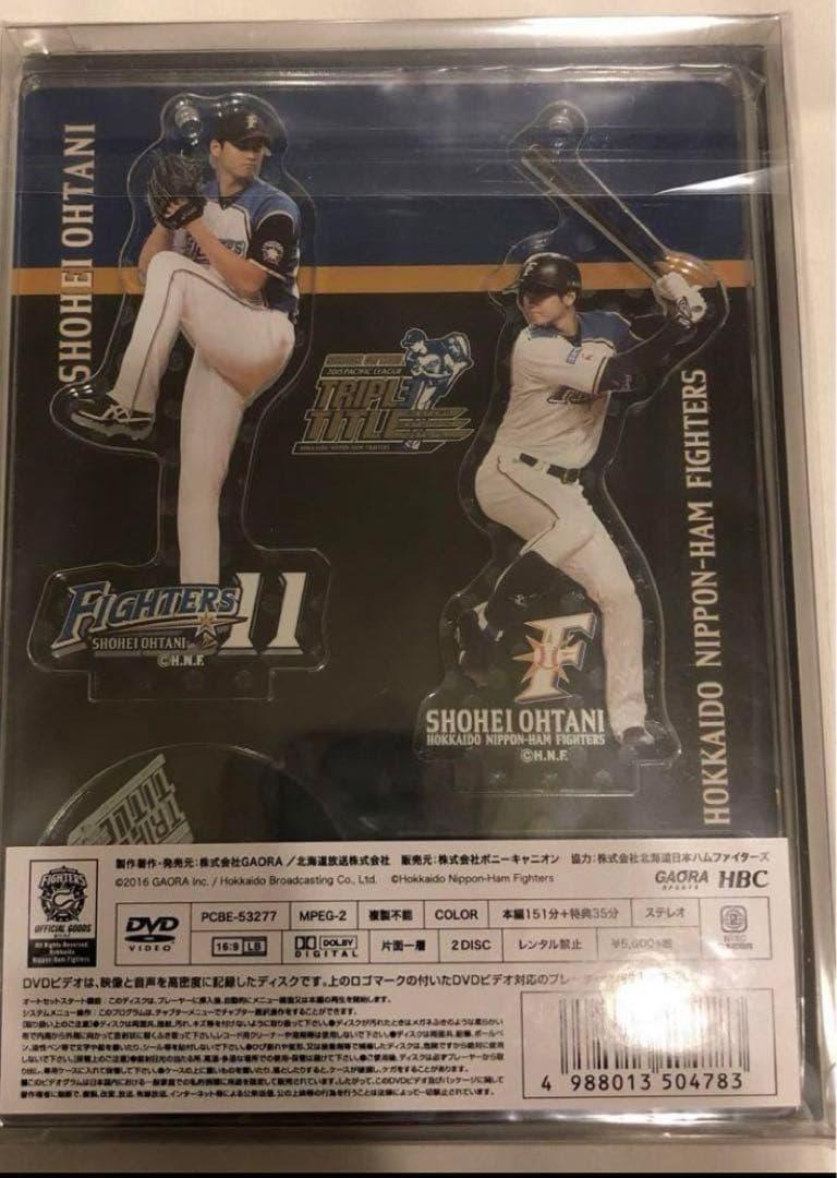 希少未開封新品立体フィギュア北海道日本ハムファイターズ 大谷翔平投手三冠への軌跡