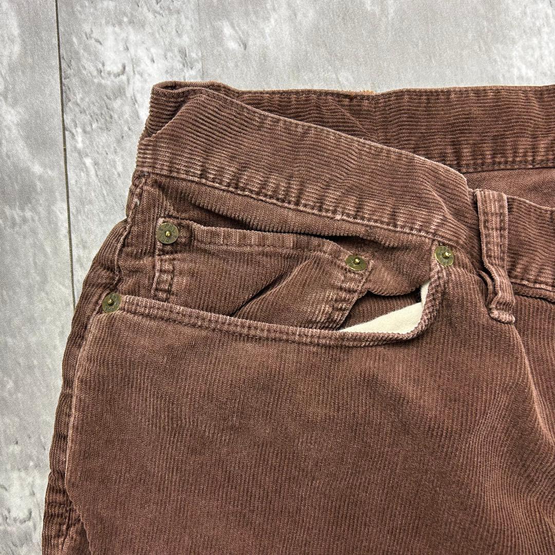 ラルフローレン 革タグ コーデュロイパンツ ブラウン W36 5944