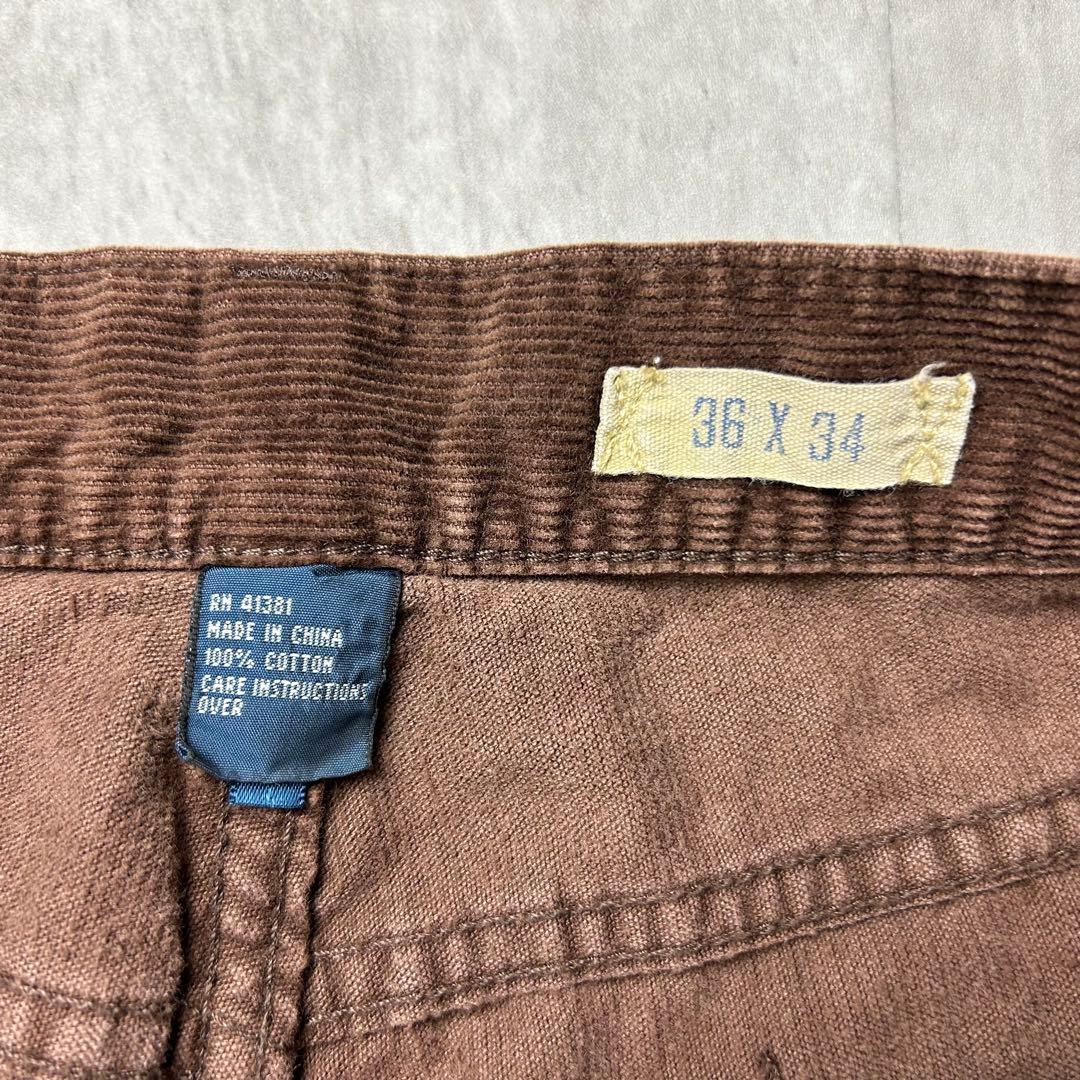 ラルフローレン 革タグ コーデュロイパンツ ブラウン W36 5944