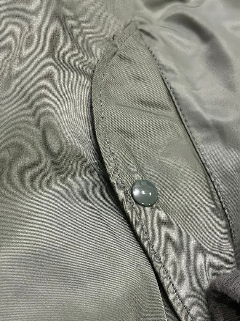 90s ALPHA MA-1 anytee USA製 短丈 キムタク カーキ