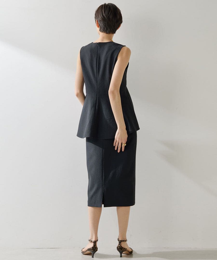 2025 ウィムガゼット　ストレッチブッチャースカート　ブラック