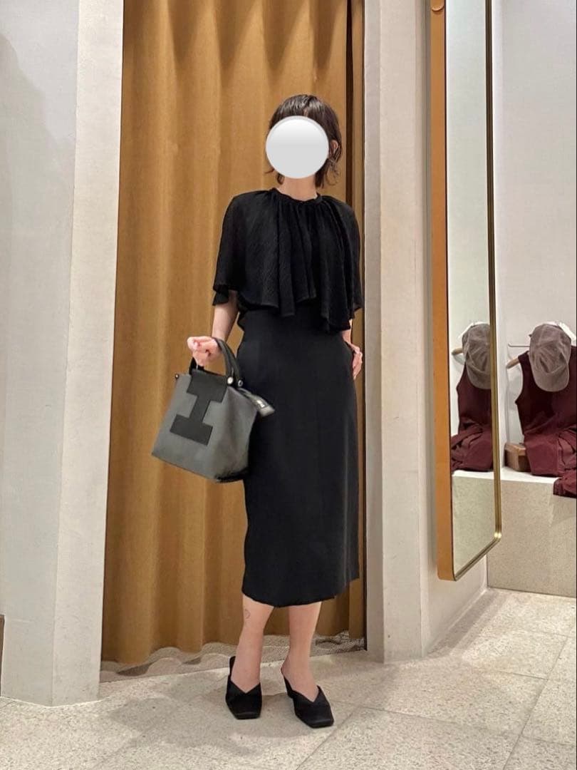 2025 ウィムガゼット　ストレッチブッチャースカート　ブラック