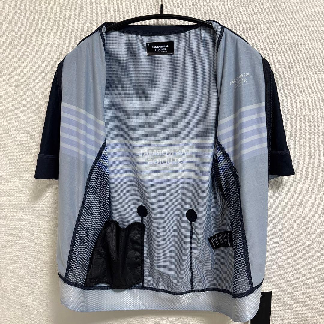 【新品】PAS NORMAL STUDIOS サイクルジャージ M ネイビー