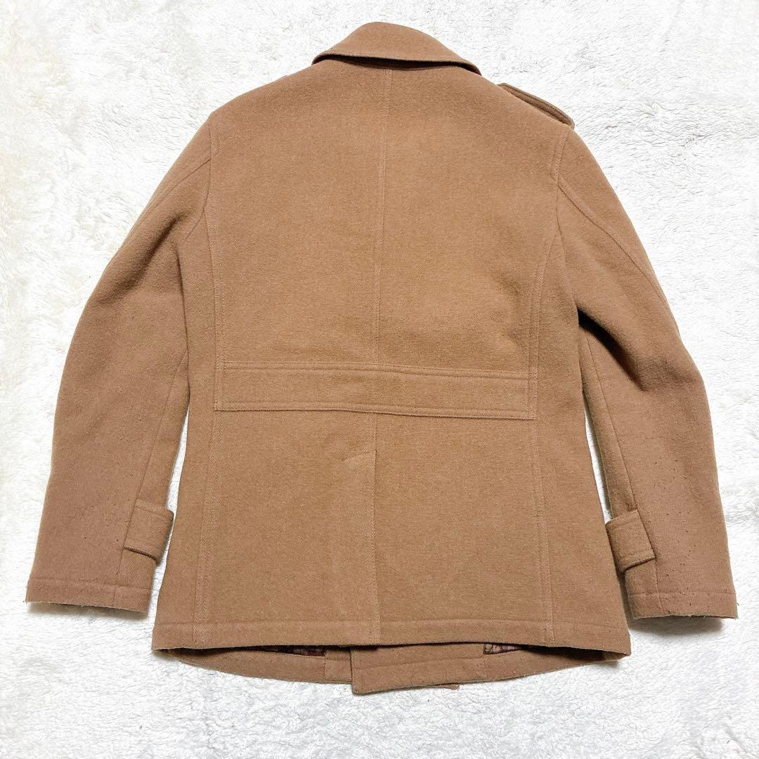ブラックレーベルクレストブリッジ　ダブルブレスト　ピーコート ベージュ　羊毛　M