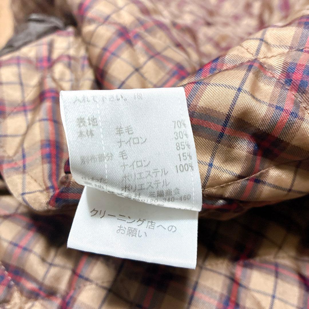 ブラックレーベルクレストブリッジ　ダブルブレスト　ピーコート ベージュ　羊毛　M