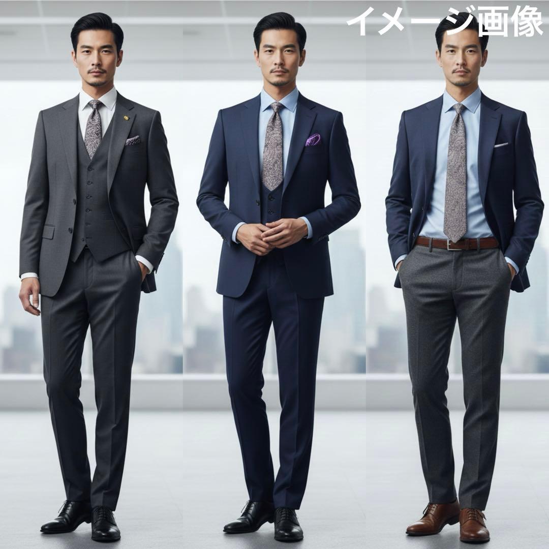 Penrose ペンローズ シルクネクタイ ペイズリー 6 イギリス製 グレー紫