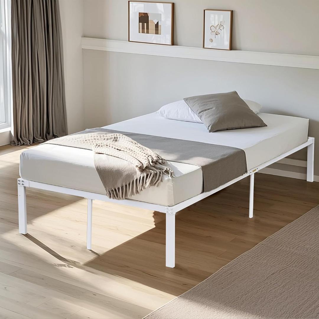 ベッドフレーム セミダブル ローベッド 寝具 ベッド下収納 通気性 スチール